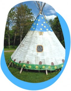 Eco tipi, or teepee/wigman, is a Native American tent
